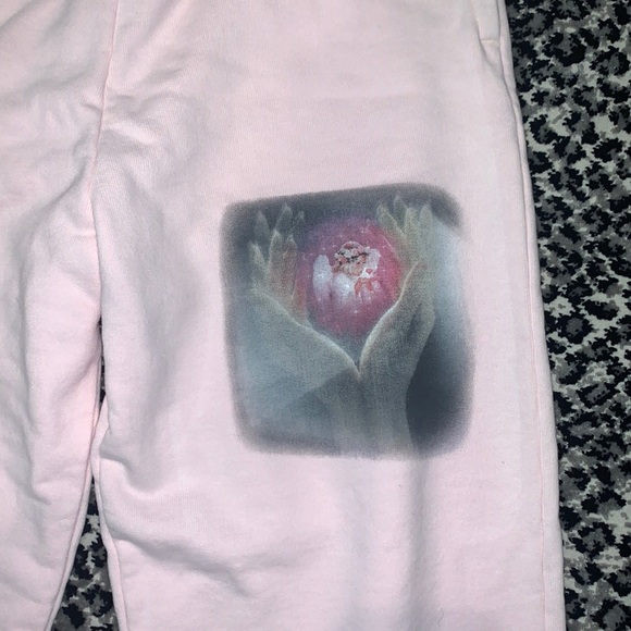 Light pink boys lie sweatpants - Picture 2 of 4